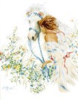 画像1: ◎ Horse and Flowers ◎  和文説明書付 (1)