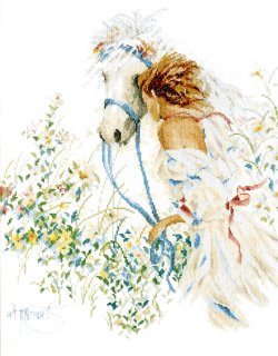 画像1: ◎ Horse and Flowers ◎  和文説明書付