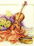 画像2: ラナーテ・キット　Violin with Flowers   和文説明書付 (2)