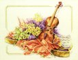 画像1: ラナーテ・キット　Violin with Flowers   和文説明書付 (1)