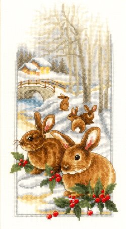 画像1: ◎  Rabbits in the Snow  ◎　和文説明書付