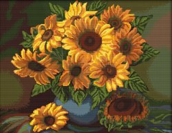 画像1: ◎ Vase with Sunflowers ◎　和文説明書付