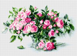 画像1: ◎ Bouquet of Pink Roses ◎　和文説明書付