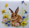 画像2: クロスステッチで作るテーブルランナー　Hare in Flowers  和文説明書付 (2)