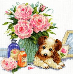 画像1: ◎ Puppy with Roses ◎