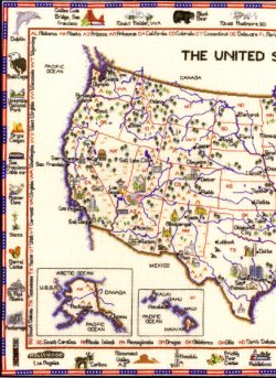 画像2: ◎  World Map  “USA”  ◎  和文説明書付