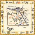 World Map  “Egypt”   和文説明書付