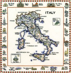 画像1: ◎　World Map “ Italy “　◎　和文説明書付
