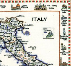 画像2: ◎　World Map “ Italy “　◎　和文説明書付