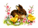 画像: ◎ Rabbit with Chicks ◎　和文説明書付