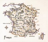 画像: ◎  World Map  “France”  ◎   和文説明書付